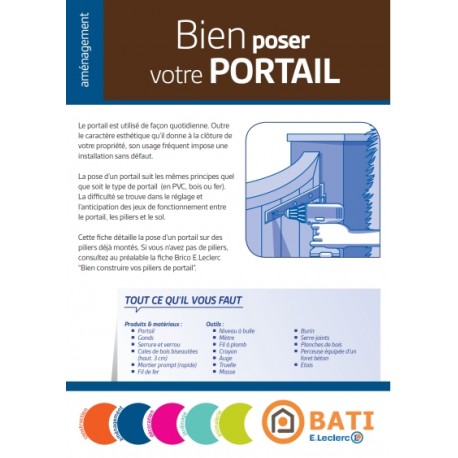 Fiche Conseil Bien Poser Votre Portail Bati E Leclerc